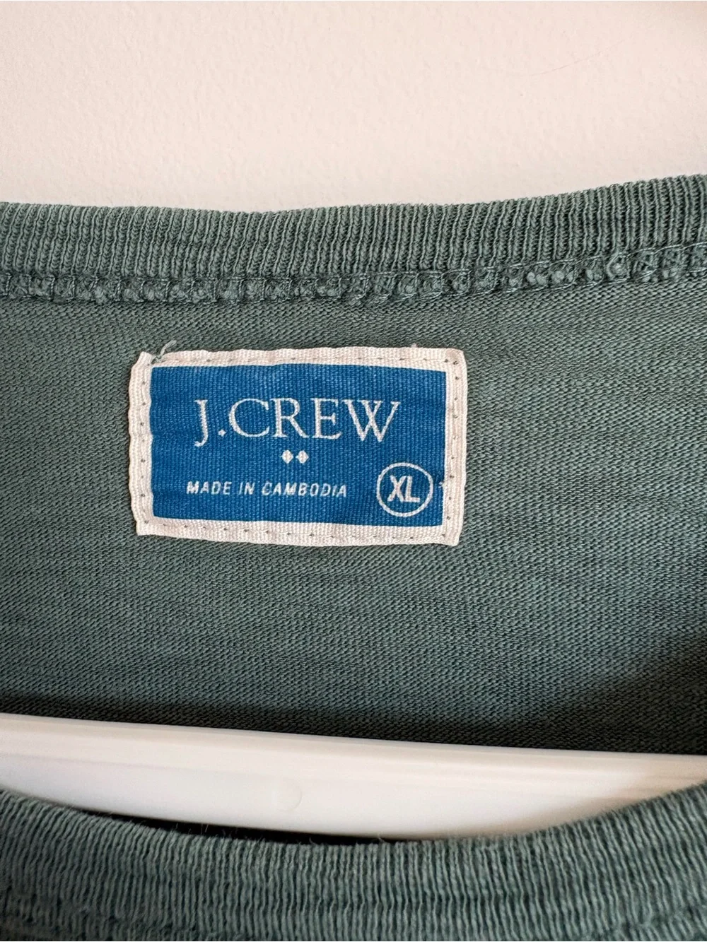 J. Crew Long-Sleeve Crewneck Shirt - Sage